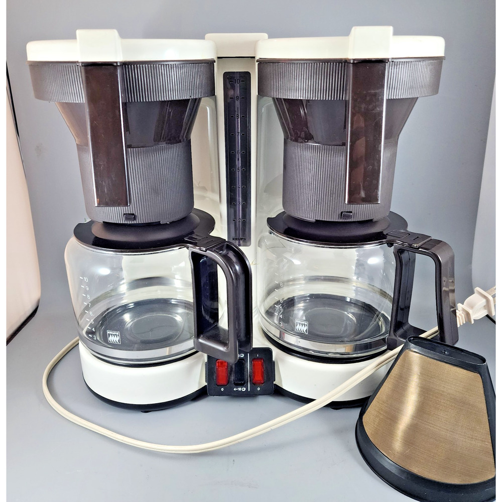 Krups Duothek Coffee Maker 264 Made in Germany - 20 Cups/One Reusable Filter